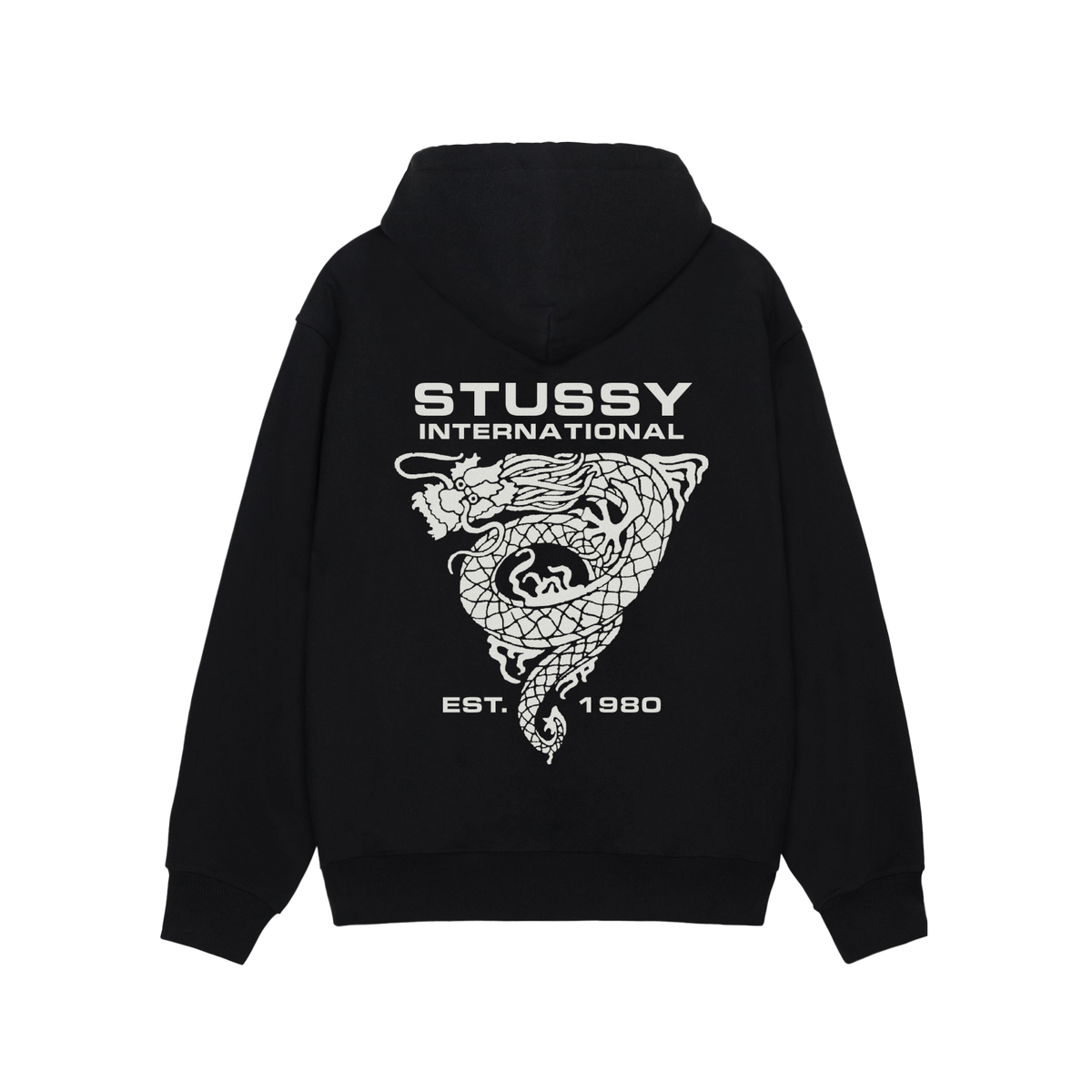 STUSSY: Dragon Hoodie (Blac) | DSMG E-SHOP