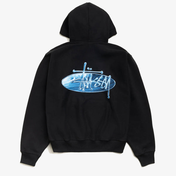 STUSSY - Wave Oval Hood - (Black)