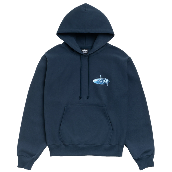 STUSSY - Wave Oval Hood - (Navy)