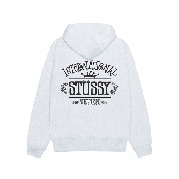 STUSSY - Worldwide Zip Hood - (Ashh)