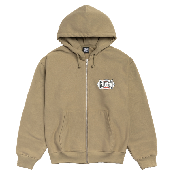 STUSSY - Champion Oval Zip Hood - (Army)