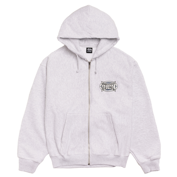 STUSSY - Champion Oval Zip Hood - (Ashh)