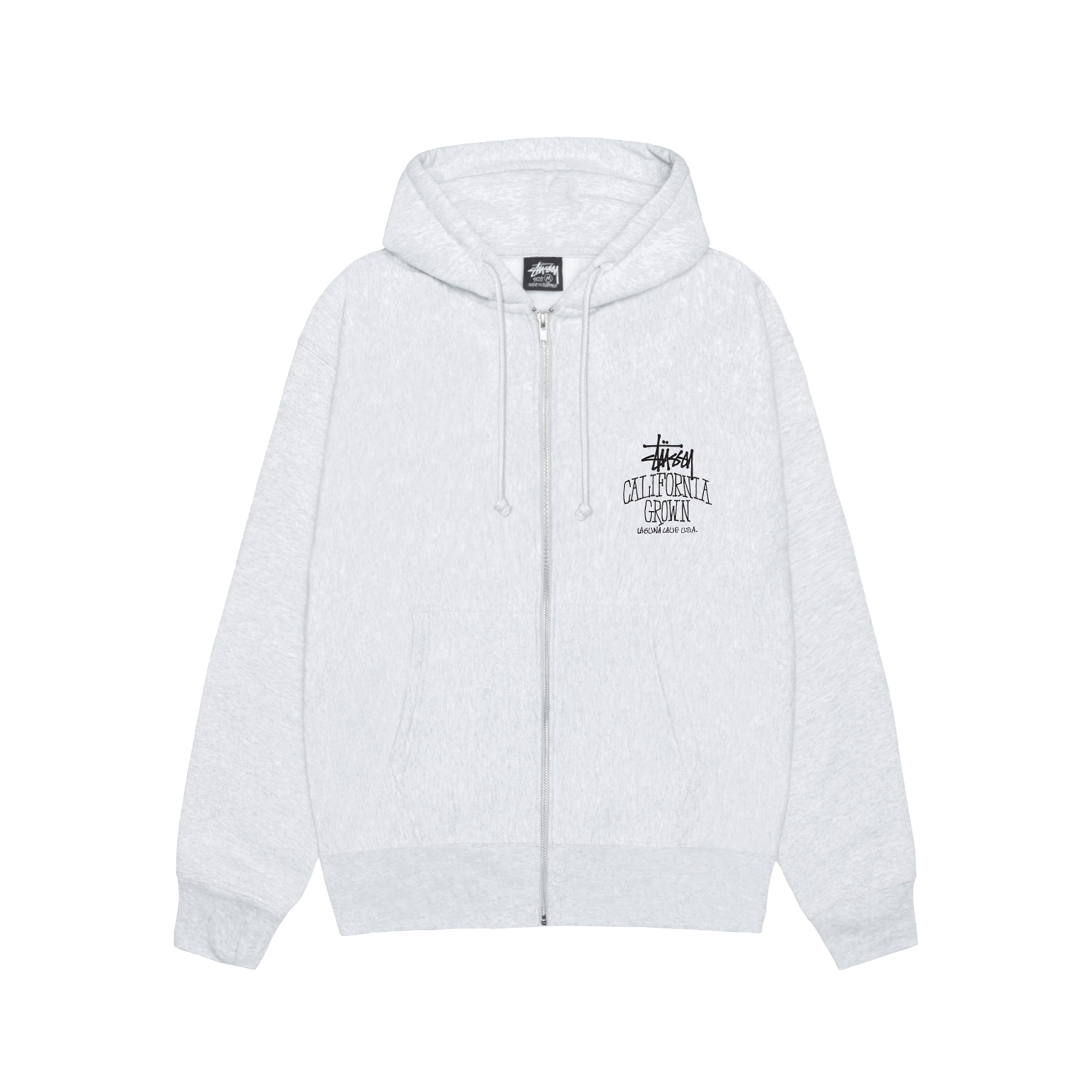 STUSSY: Cali Grown Zip Hood (Ashh) | DSMG E-SHOP