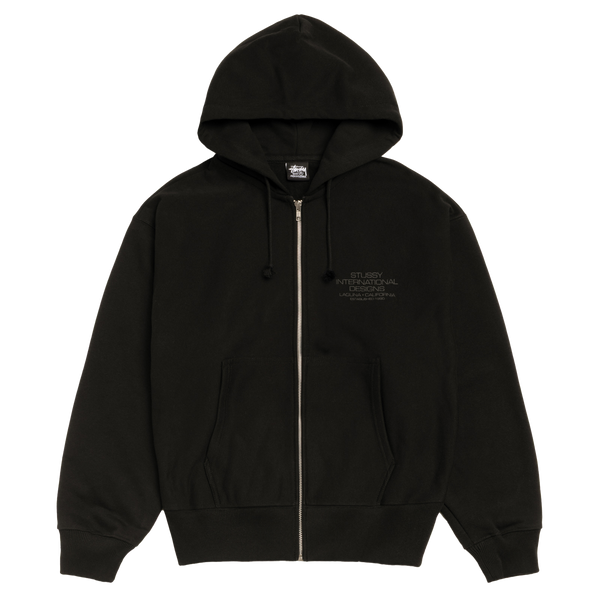STUSSY - International Designs Zip Hood - (Blac)