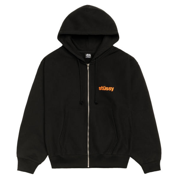 STUSSY - Built Tough Zip Hood - (Blac)