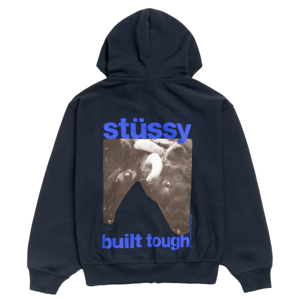 STUSSY - Built Tough Zip Hood - (Navy)