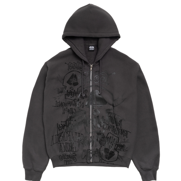 STUSSY - Skulls Zip Hoodie - (Fbla)