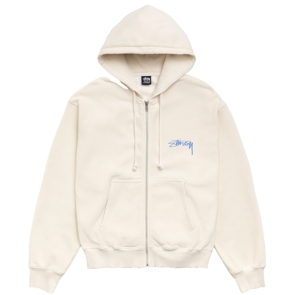 STUSSY - Skate Stack Gar. Dyed Zip Hood - (Bone)
