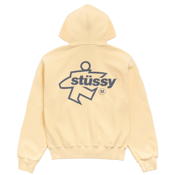 STUSSY - Surf Size Gar. Dyed Zip Hood - (Gold)
