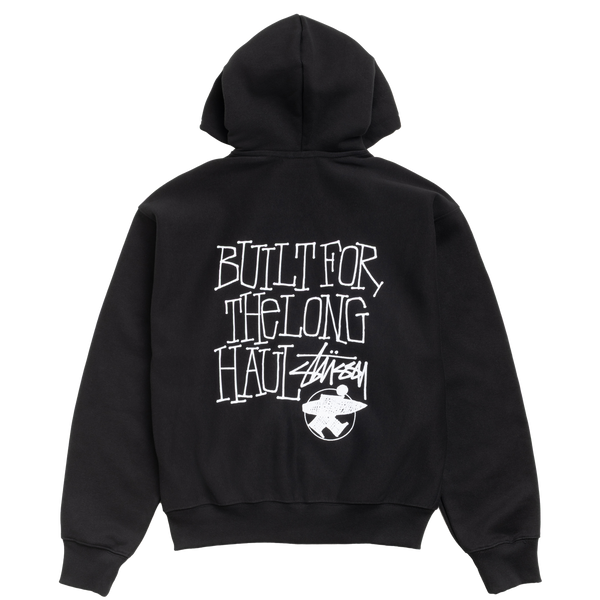 STUSSY - Long Haul Zip Hood - (Black)