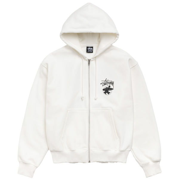 STUSSY - Long Haul Zip Hood - (Offwhite)