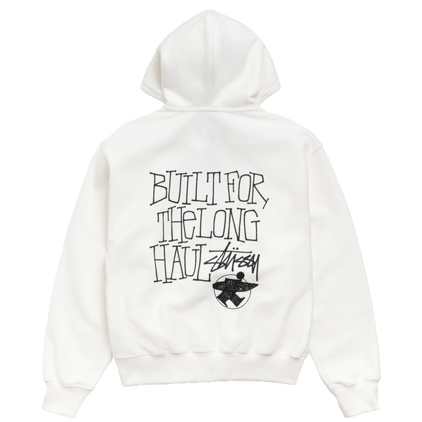 STUSSY - Long Haul Zip Hood - (Offwhite)