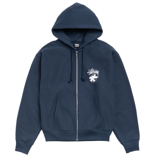 STUSSY - Long Haul Zip Hood - (Navy)