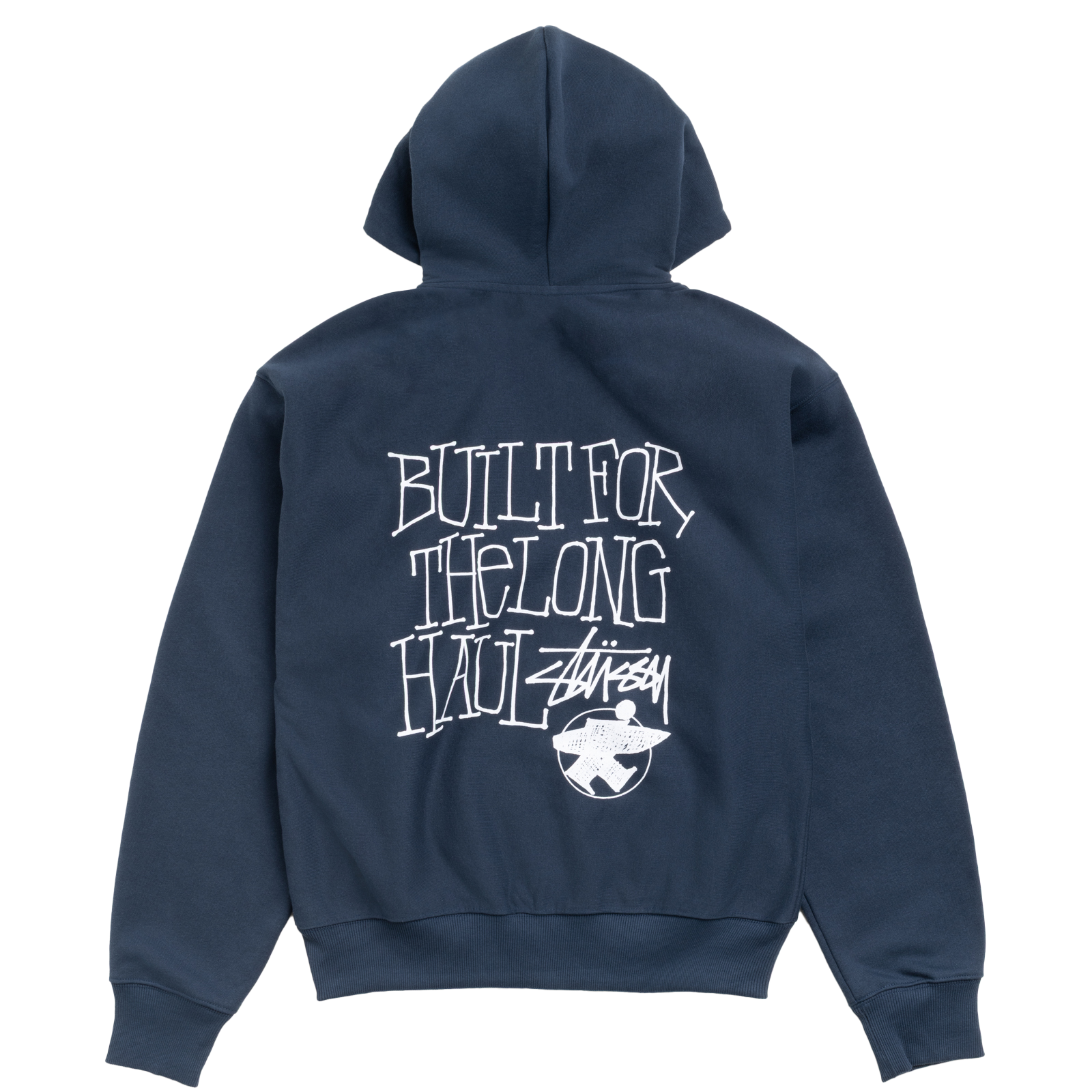 STUSSY: Long Haul Zip Hood (Navy) | DSMG E-SHOP STUSSY: Long Haul Zip Hood (Navy) | DSMG E-SHOP