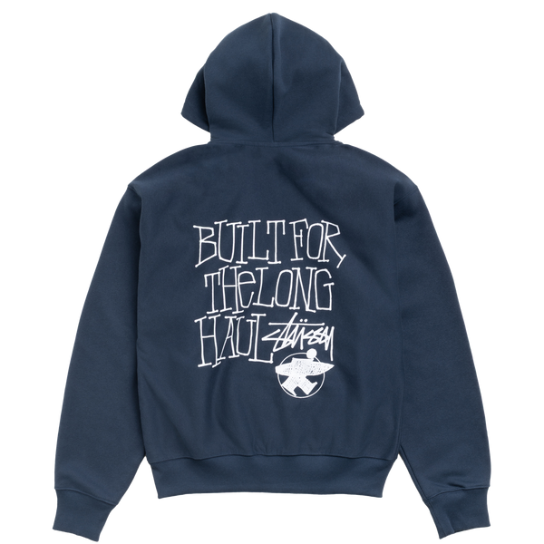 STUSSY - Long Haul Zip Hood - (Navy)