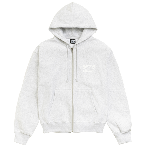 STUSSY - Box Crown Zip Hood - (Ashh)