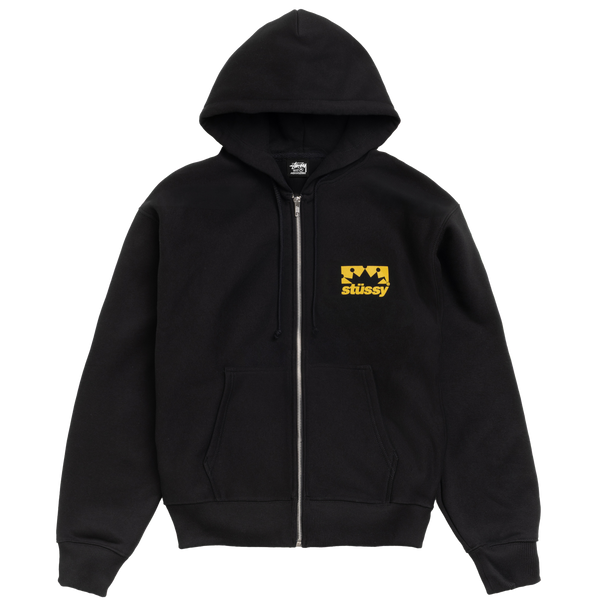 STUSSY - Box Crown Zip Hood - (Blac)