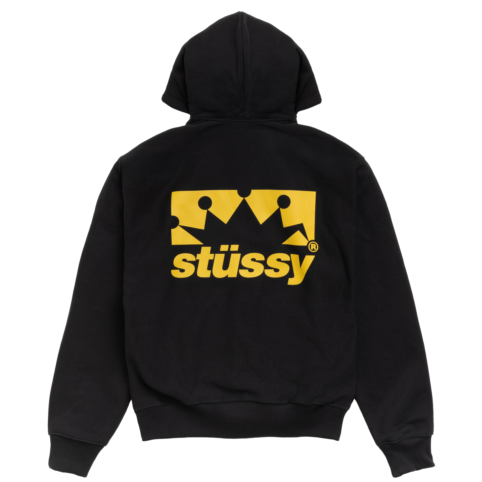 STUSSY: Box Crown Zip Hood (Blac) | DSMG E-SHOP