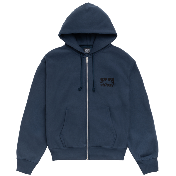STUSSY - Box Crown Zip Hood - (Navy)