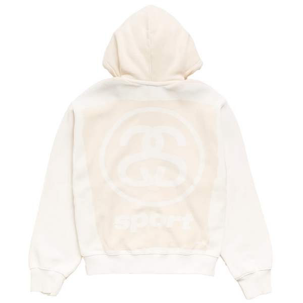 STUSSY - Link Sport Gar. Dyed Zip Hoodie - (Bone)