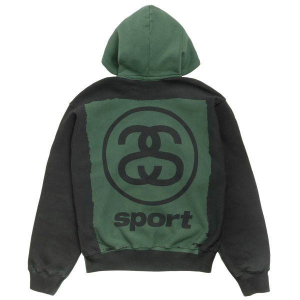 STUSSY - Link Sport Gar. Dyed Zip Hoodie - (Pine)