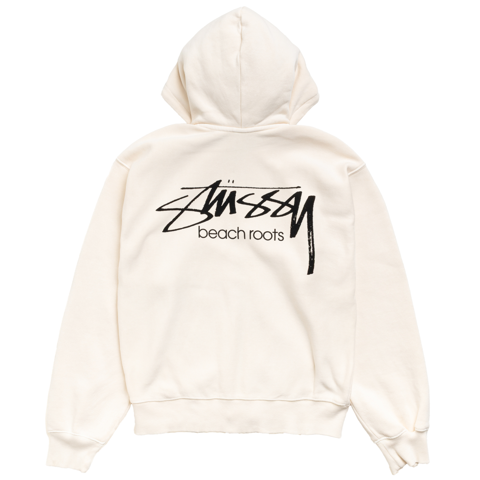 STUSSY: Beach Roots Gar. Dyed Zip Hood (Bone) | DSMG E-SHOP