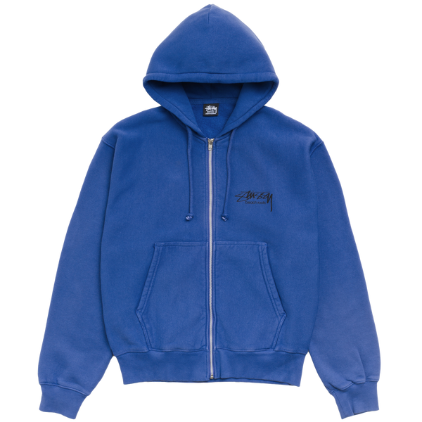 STUSSY - Beach Roots Gar. Dyed Zip Hood - (Indigo)