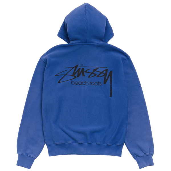 STUSSY - Beach Roots Gar. Dyed Zip Hood - (Indigo)
