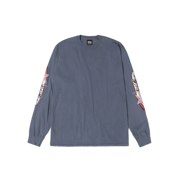 STUSSY - Two Star Pig. Dyed Ls Tee - (Navy)