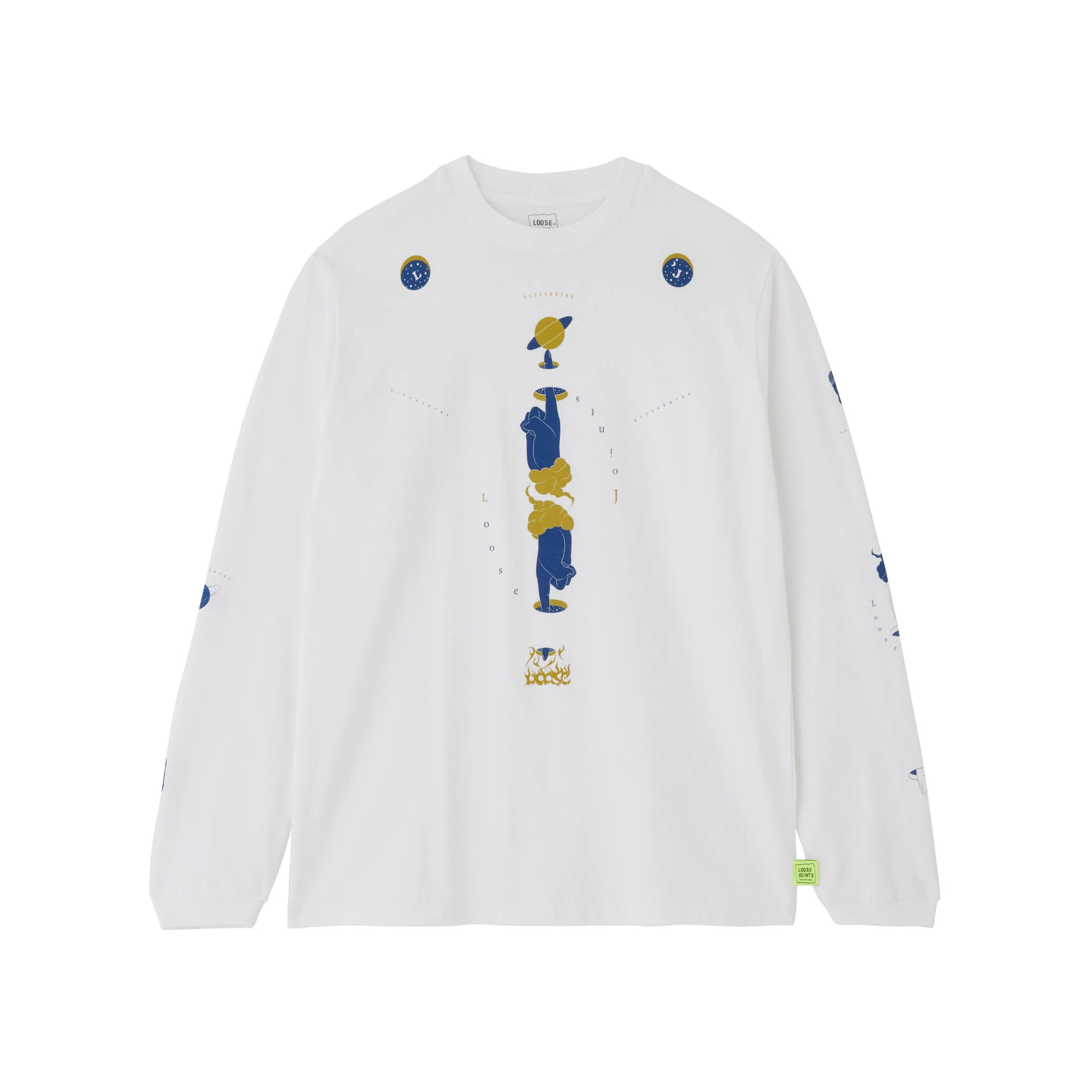 LOOSEJOINTS - '天地一指' L/S Tee - (White) view 1
