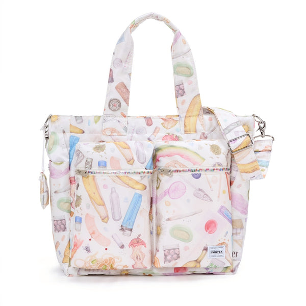 PORTER - Aurel Schmidt x Porter 2Way Tote Bag - (White)