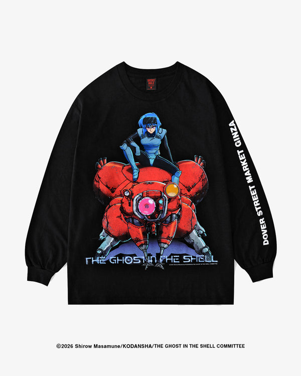 GEEKS RULE - × THE GHOST IN THE SHELL SILKSCREEN LS T-SHIRT - (Black)