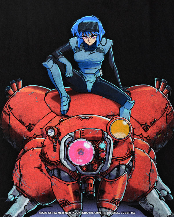 GEEKS RULE - × THE GHOST IN THE SHELL SILKSCREEN LS T-SHIRT - (Black)