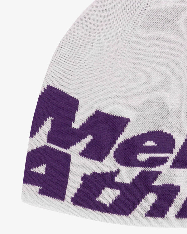MENTAL ATHLETIC - Mental Athletic Beanie - (White/Purple)