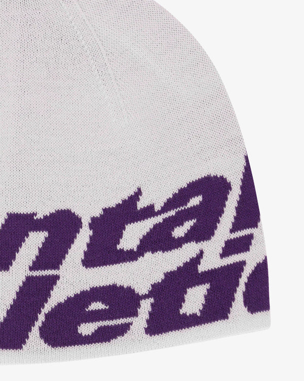 MENTAL ATHLETIC - Mental Athletic Beanie - (White/Purple)