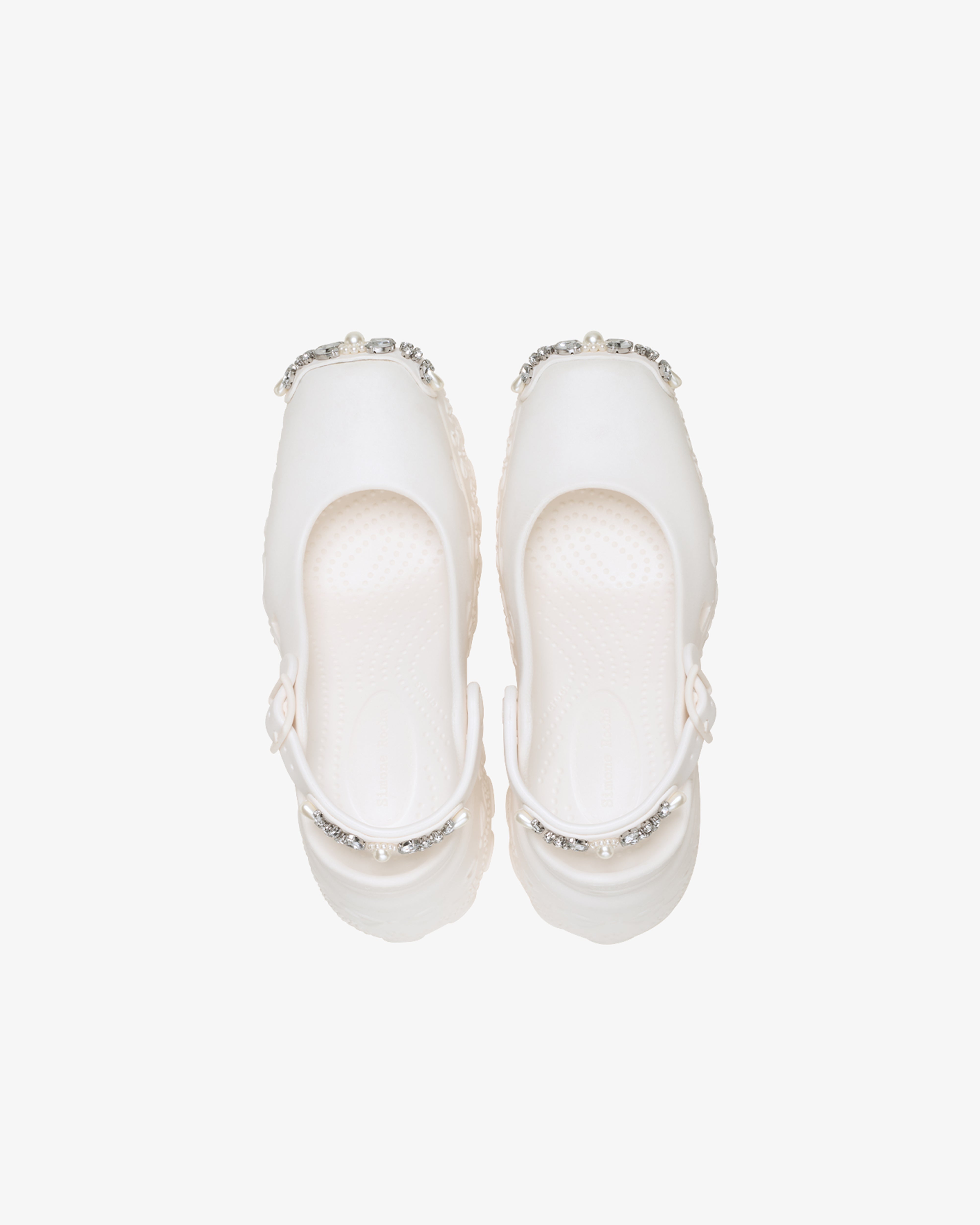 SIMONE ROCHA X CROCS: SR X Crocs Ballerina Platform (White) | DSMG