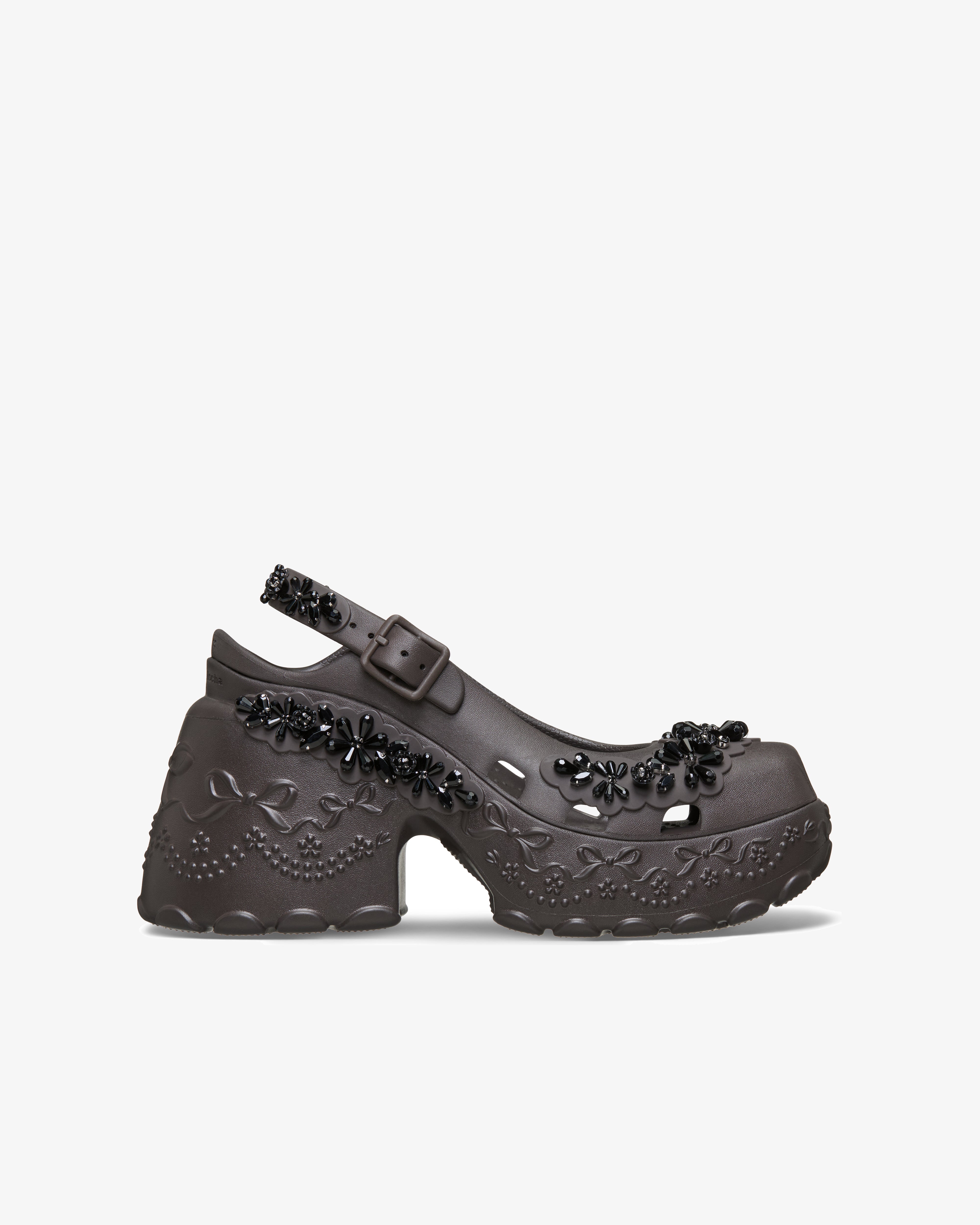 SIMONE ROCHA X CROCS: Ballerina Platform (Espresso) | DSMG E-SHOP