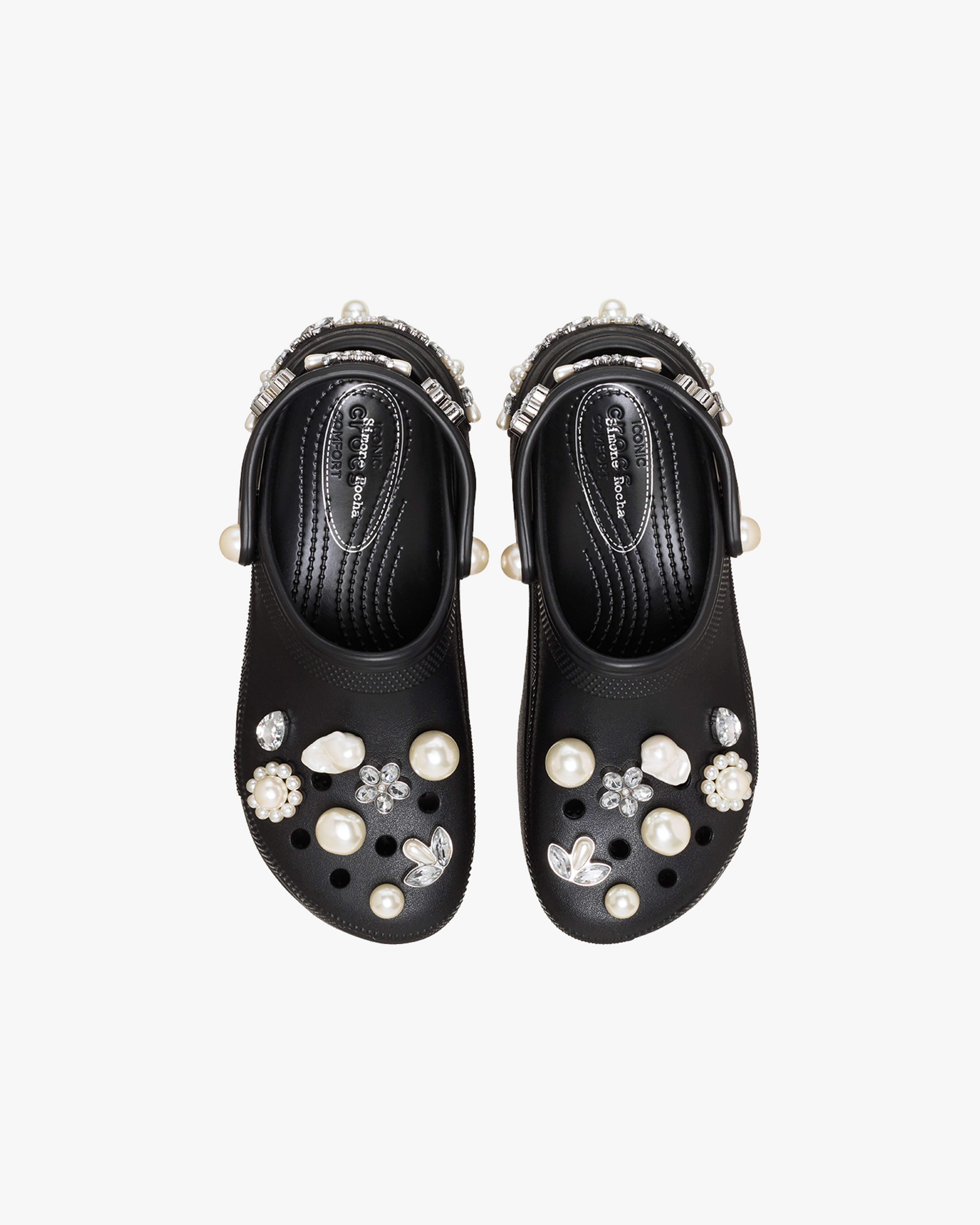 SIMONE ROCHA X CROCS: Simone Rocha X Crocs Platform (Black) | DSMG