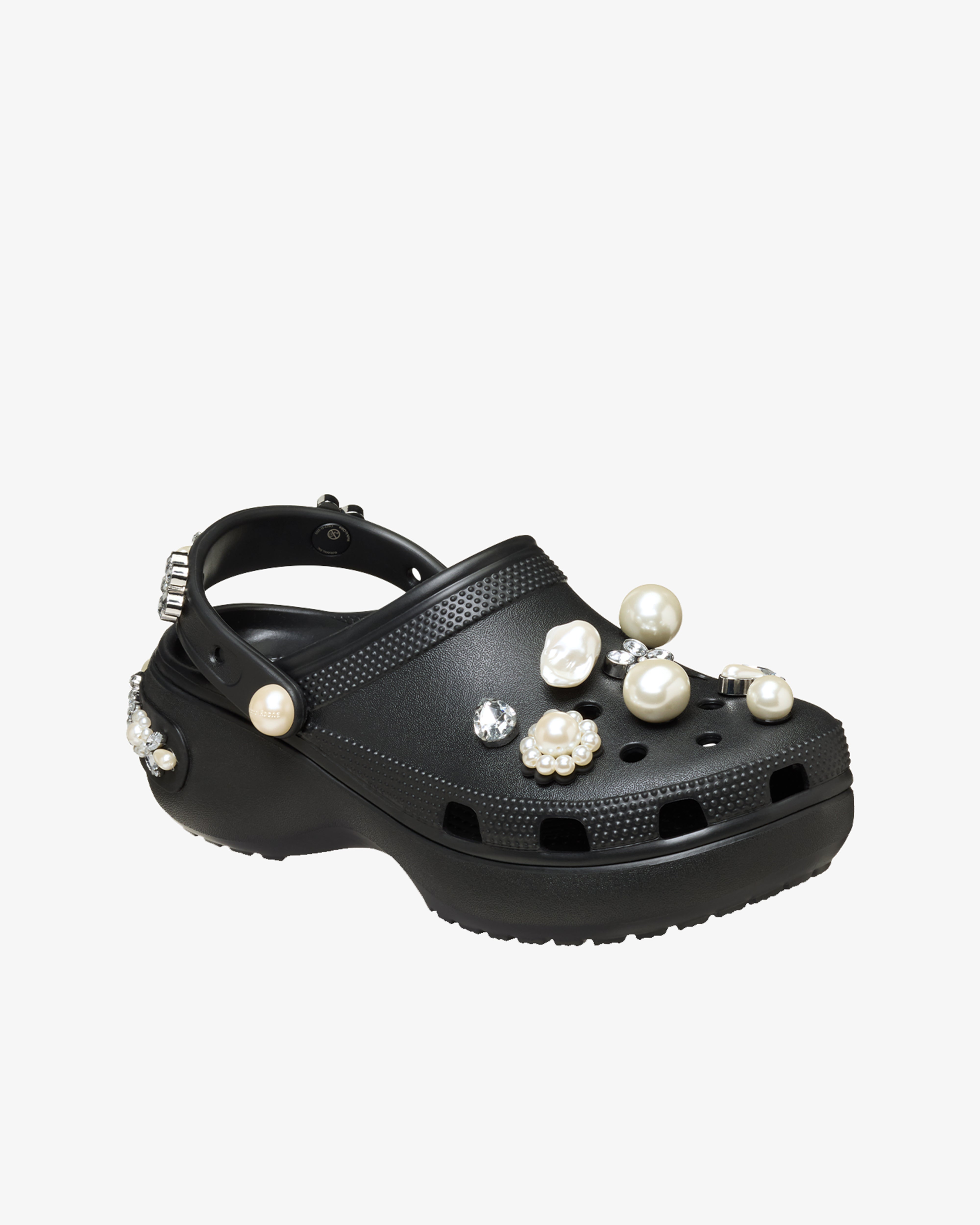 SIMONE ROCHA X CROCS: Simone Rocha X Crocs Platform (Black) | DSMG