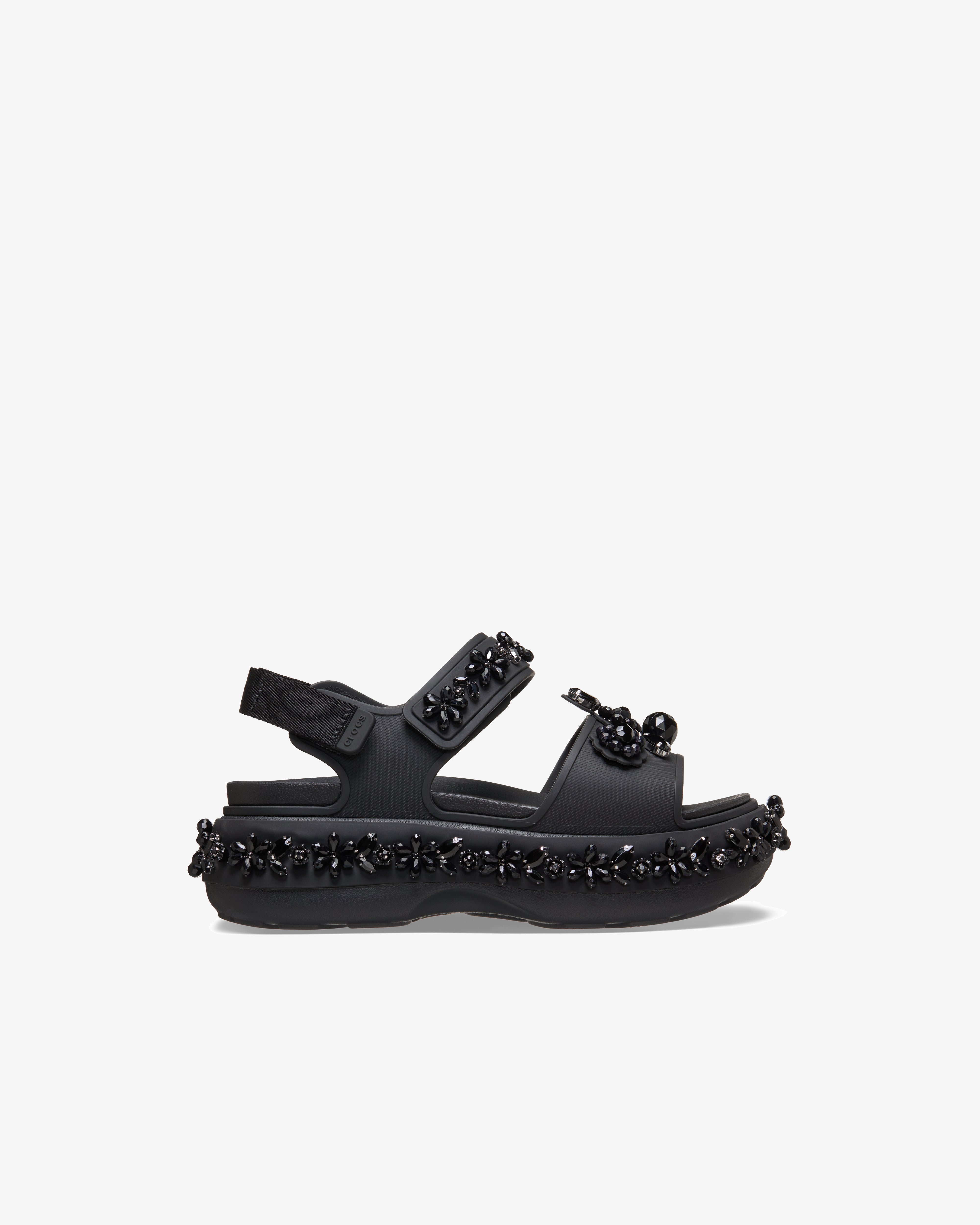 SIMONE ROCHA X CROCS: Soho Sandal (Black) | DSMG E-SHOP SIMONE ROCHA X CROCS: Soho Sandal (Black) | DSMG E-SHOP