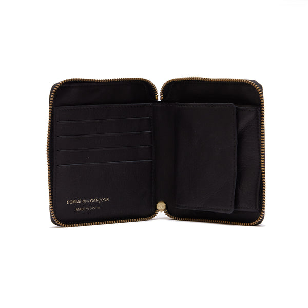 CDG WALLET - Washed Wallet - (8Z-Y021 Black)
