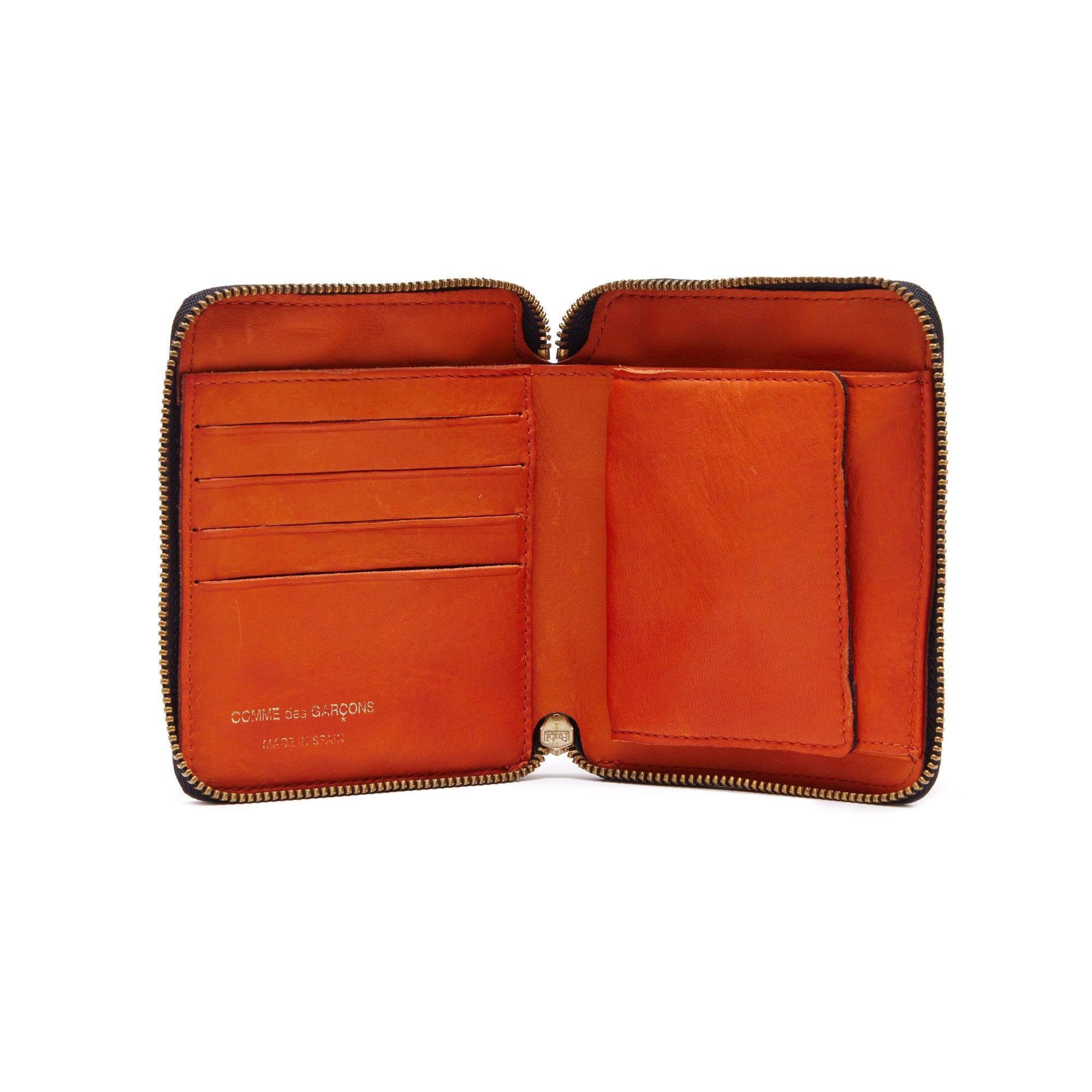 CDG WALLET - Washed Wallet - (8Z-Y021 Orange) view 3
