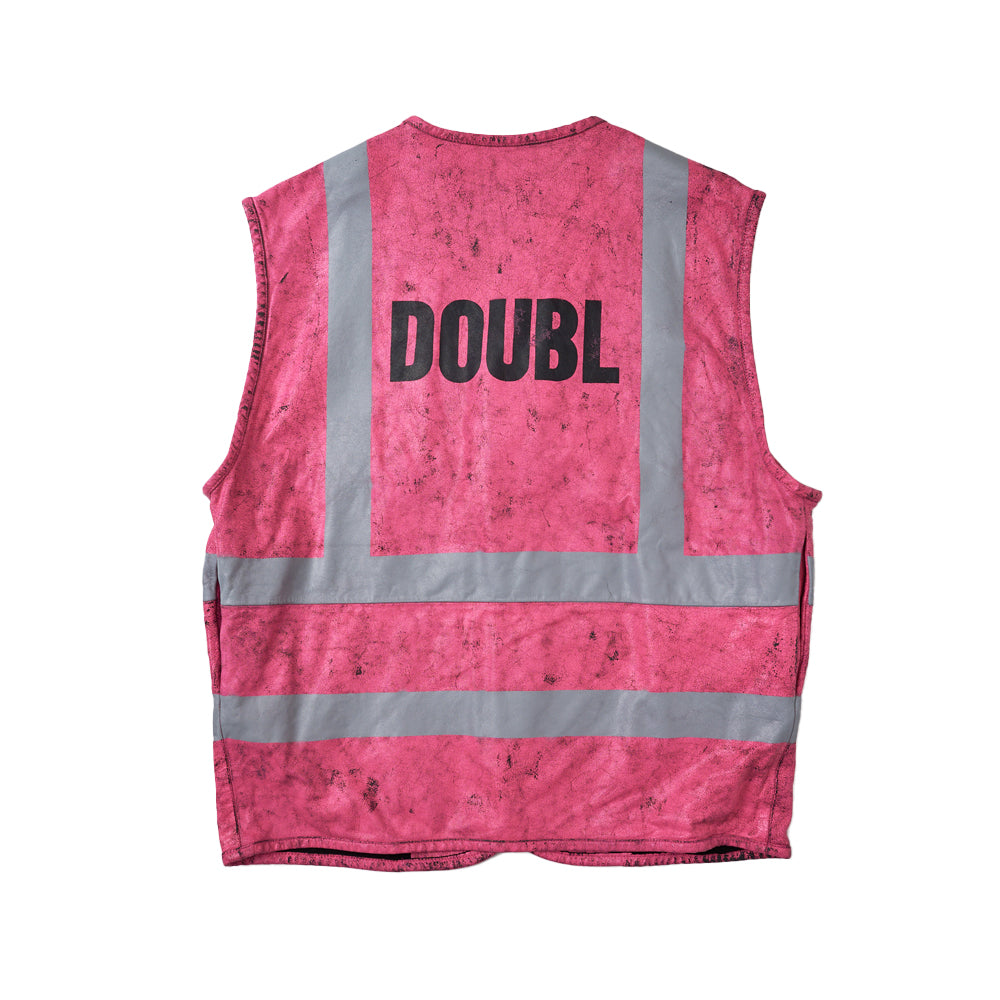 DOUBLET - Cracking Leather Vest - (Pink) – DSMG E-SHOP