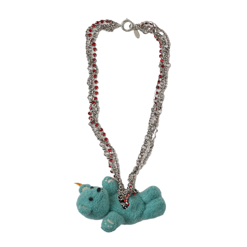 DOUBLET - Stuffed Bear Necklace - (Light Blue) view 1