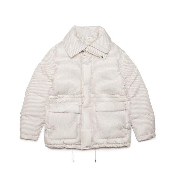 AURALEE - Stripe Down Jacket - (Snow S)