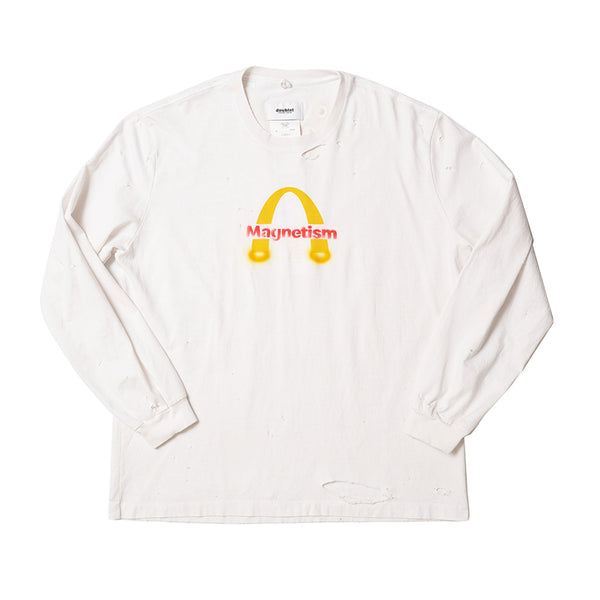 DOUBLET - Magnetic Long Sleeve T-Shirt - (White)