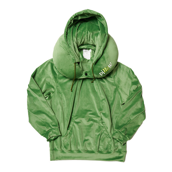 DOUBLET - Neck Pellow Hoodie - (Green)