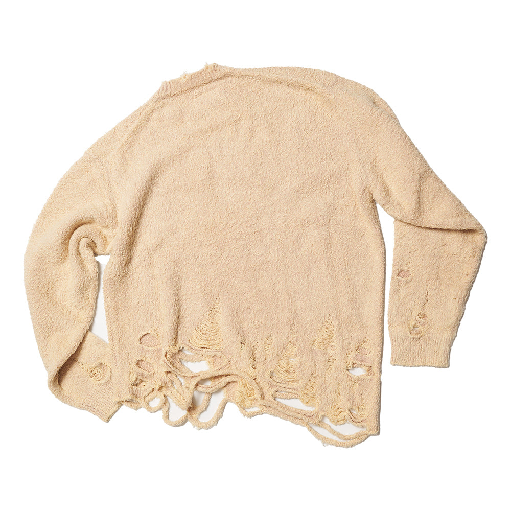 DOUBLET: Zombie Silhouette Pullover (Beige) | DSMG E-SHOP