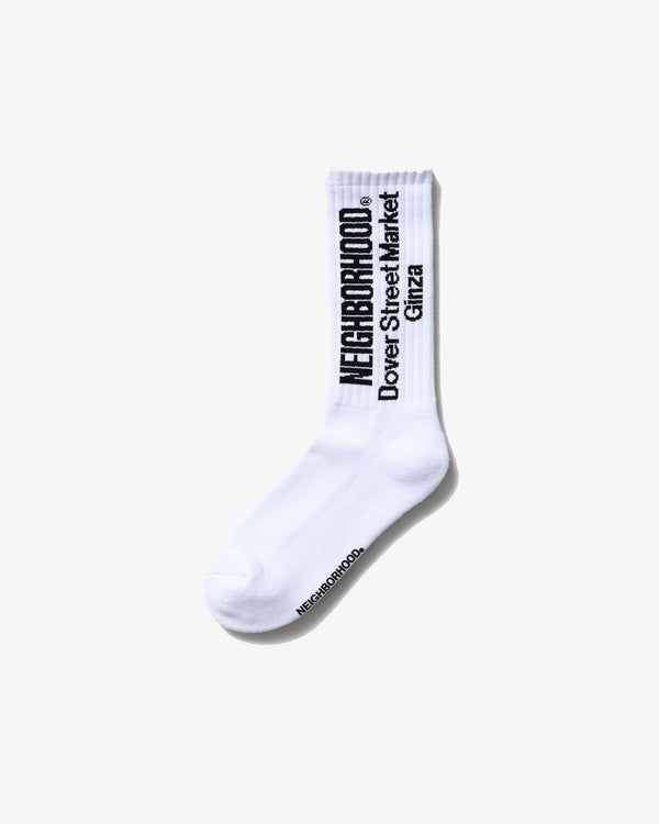 NEIGHBORHOOD - DSMG Logo Socks - (White)