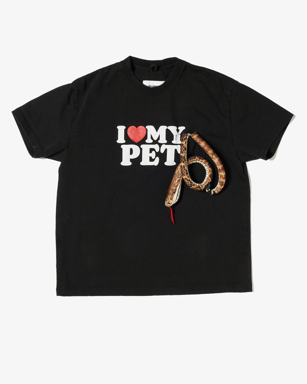 DOUBLET - I Love My Pet T-Shirt - (Black)